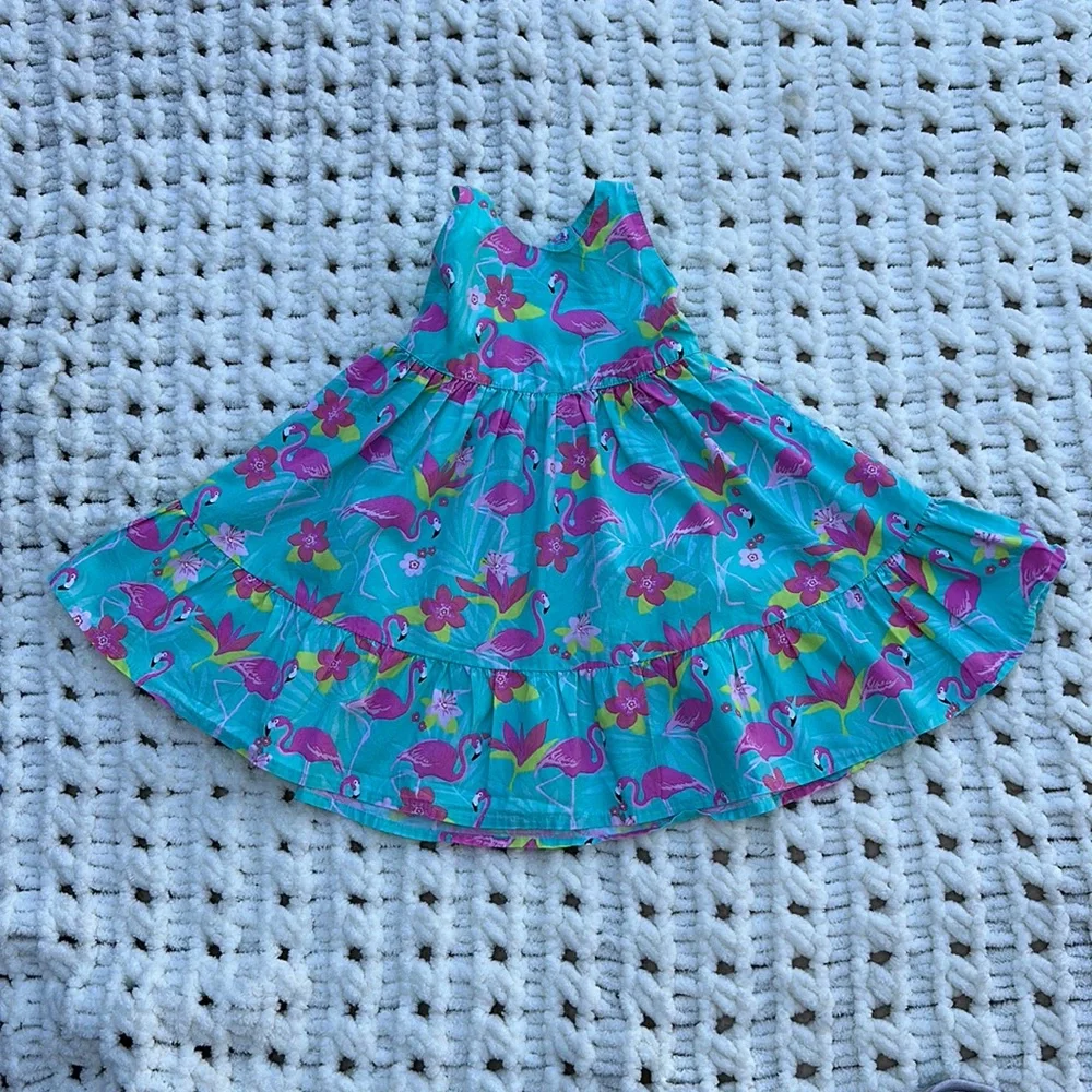 Gymboree Tropical Flamingo Halter Dress 18-24 months